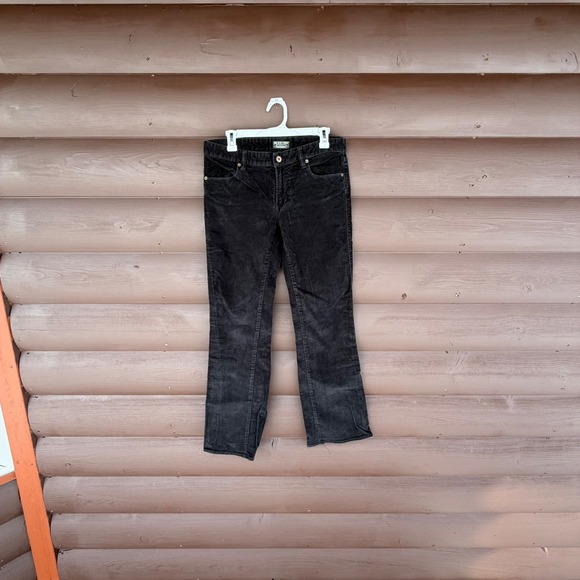 VTG Polo Jeans Co Ralph Lauren Black Corduroy Pants Size 8x32 Bootcut Y2K - Picture 2 of 6